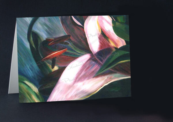 Greeting Card Pink Lily