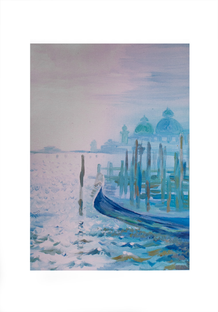 Watercolour Winter Venice by Nadine Platt