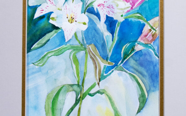 Flowers Original Watercolour by Nadine Platt