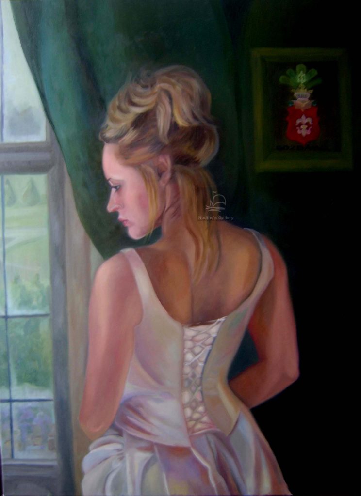 Portrait of a Lady by Nadine Platt, oil on canvas